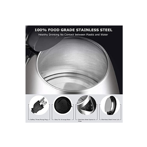 Scarlett Electric Kettle Scarlett Electric Kettle 2 Liter Multipurpose Large Size Tea Coffee Maker Water Boiler With Handle...